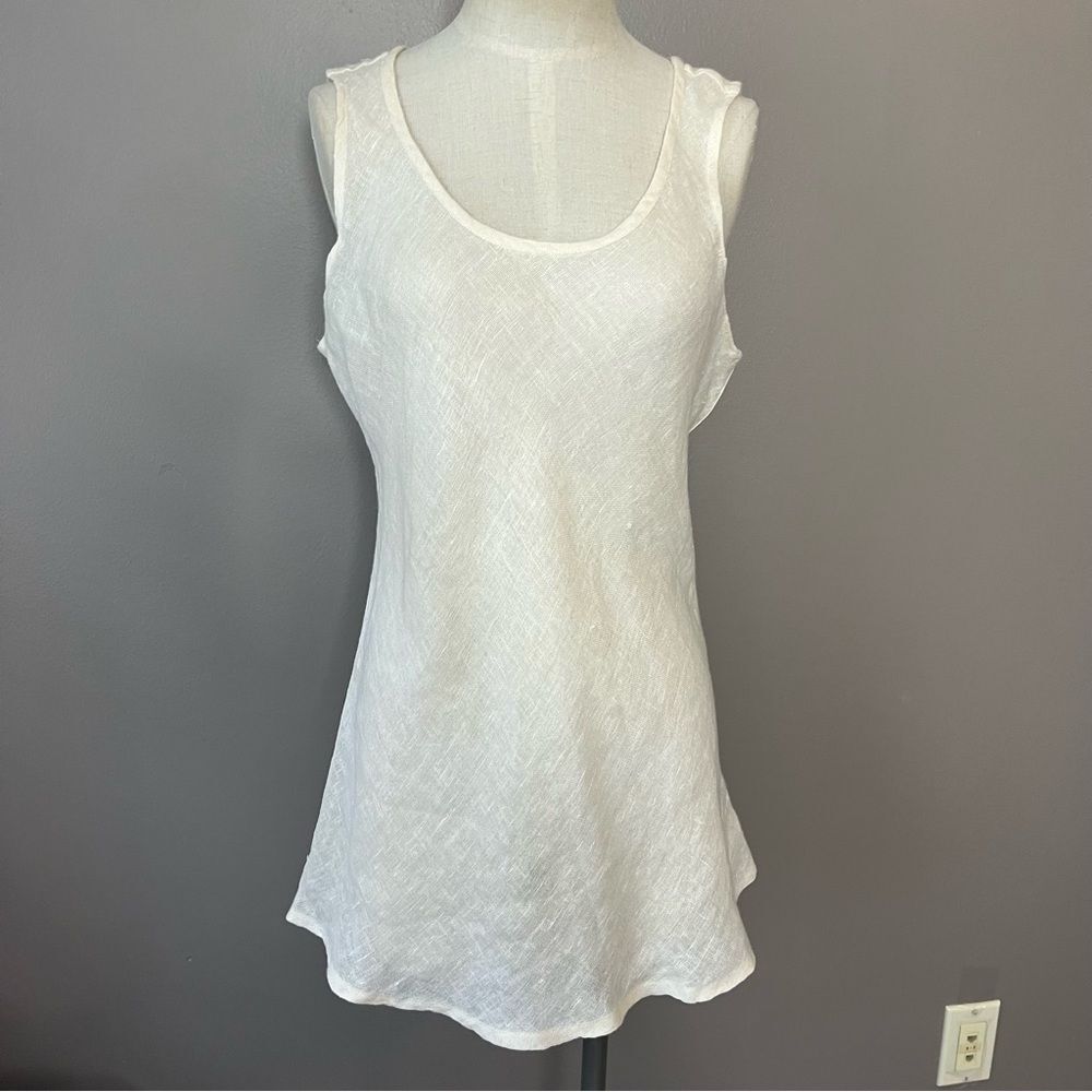 FLAX Linen Sleeveless Tunic Top